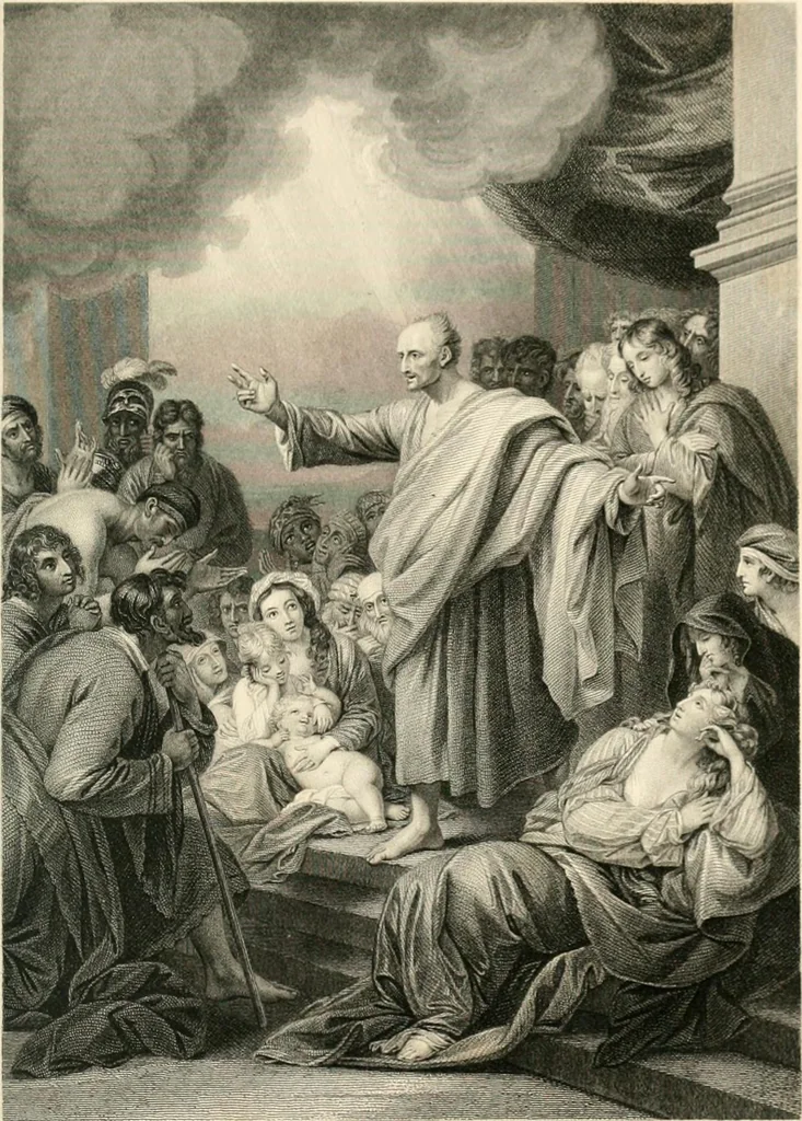 An illustration from Historic illustrations of the Bible : principally after the old masters, 1840, leaf 132