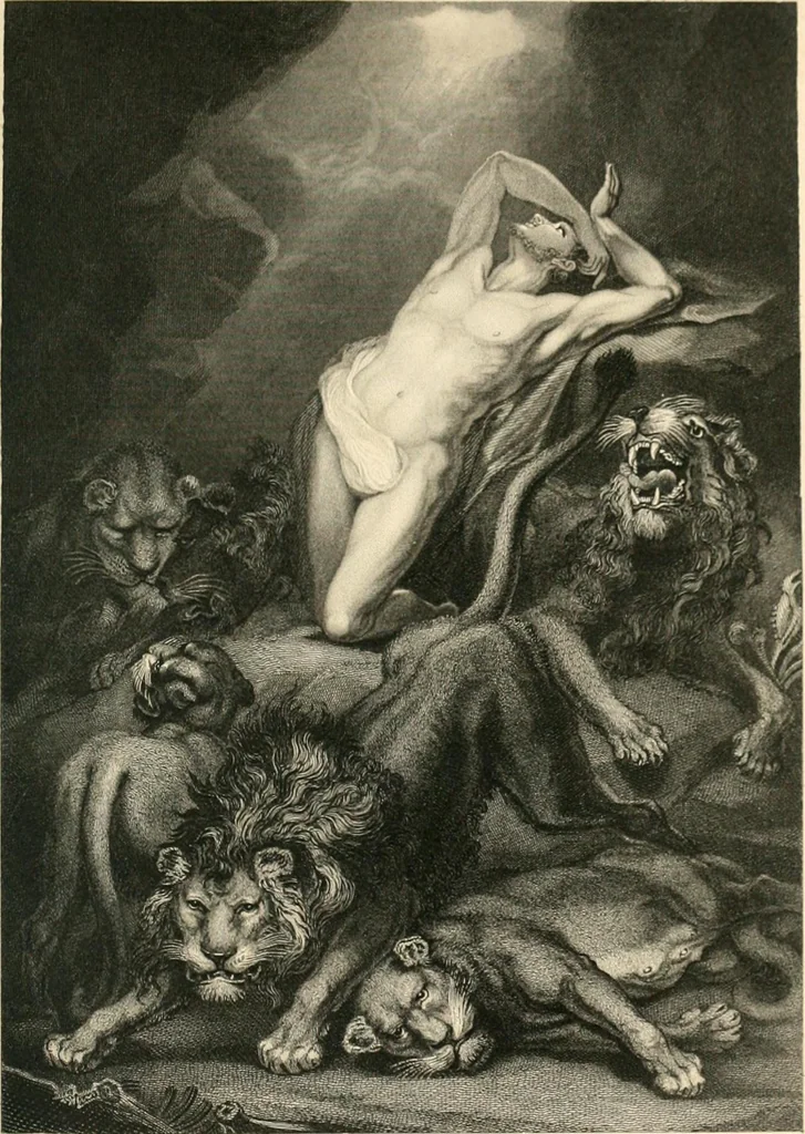 An illustration from Historic illustrations of the Bible : principally after the old masters, 1840, leaf 142