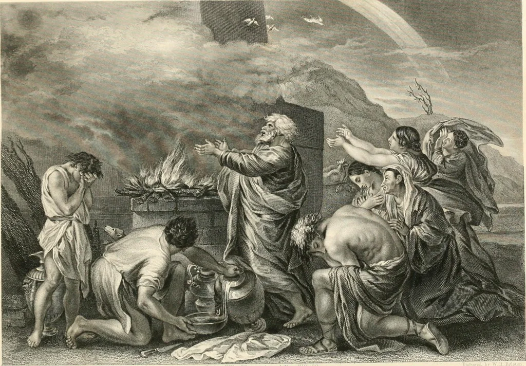 An illustration from Historic illustrations of the Bible : principally after the old masters, 1840, leaf 155