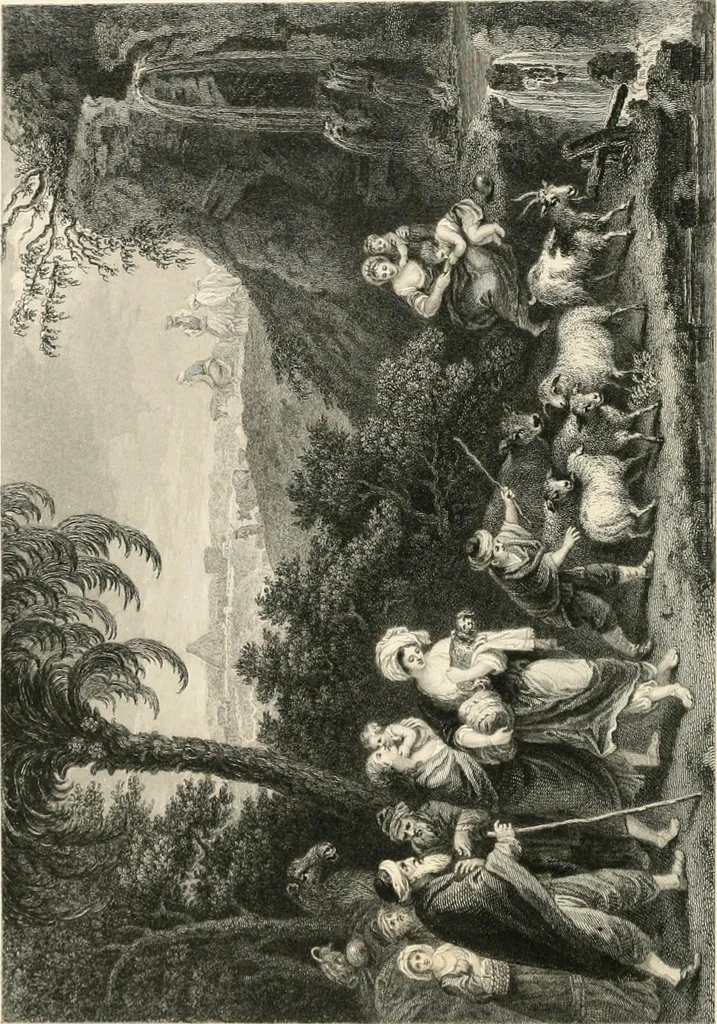 An illustration from Historic illustrations of the Bible : principally after the old masters, 1840, leaf 173