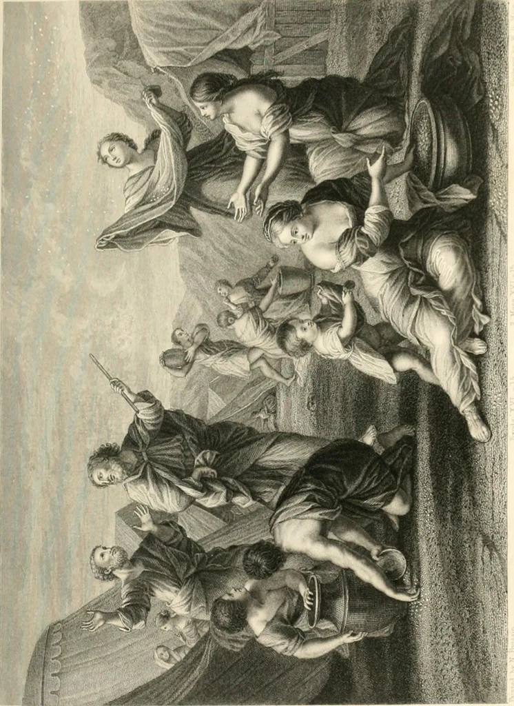 An illustration from Historic illustrations of the Bible : principally after the old masters, 1840, leaf 178