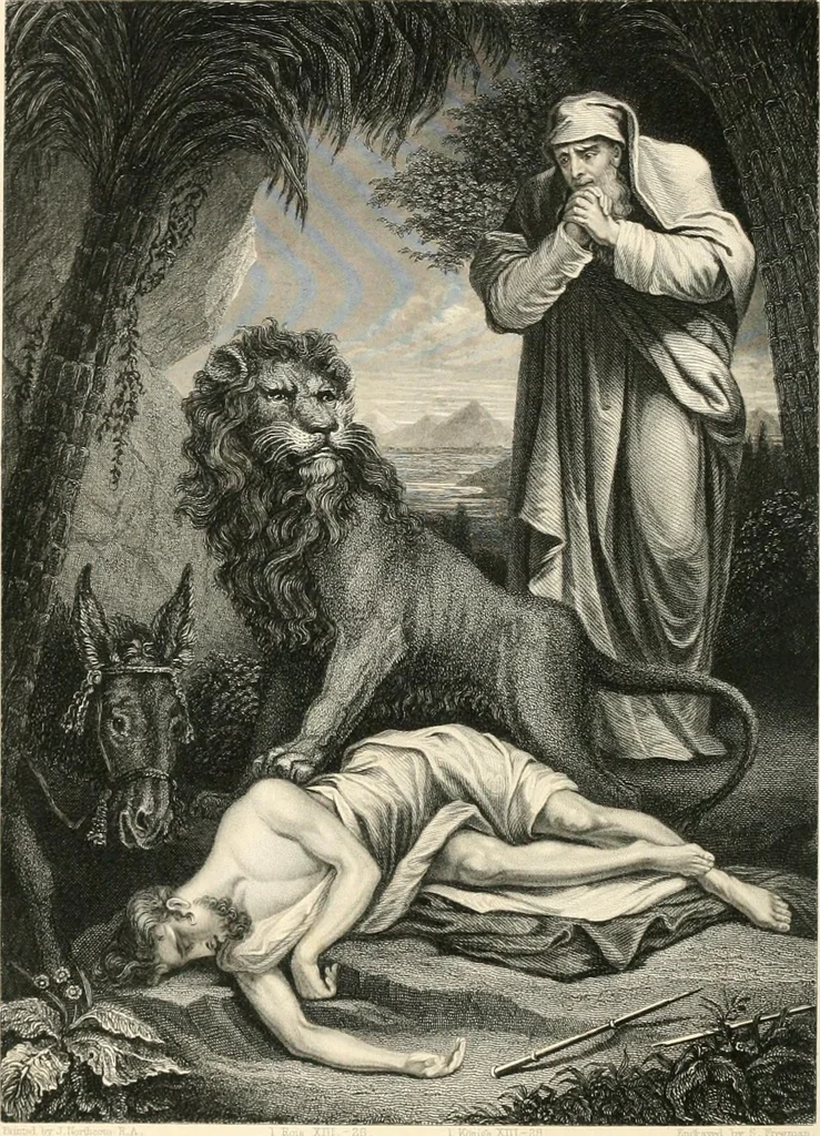 An illustration from Historic illustrations of the Bible : principally after the old masters, 1840, leaf 187