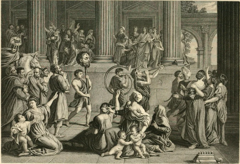 An illustration from Historic illustrations of the Bible : principally after the old masters, 1840, leaf 192