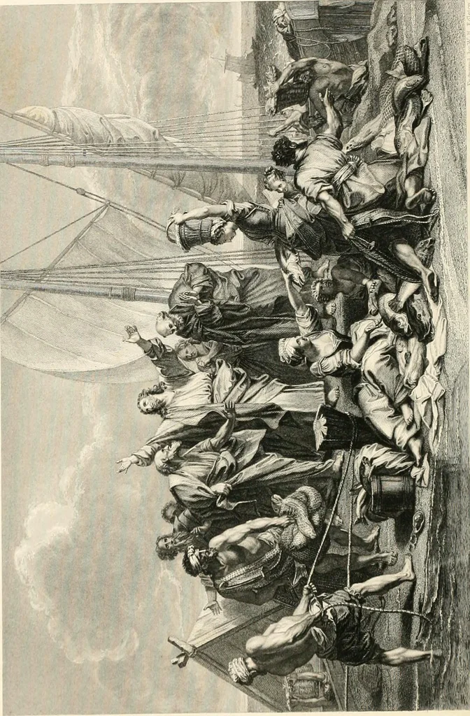 An illustration from Historic illustrations of the Bible : principally after the old masters, 1840, leaf 197