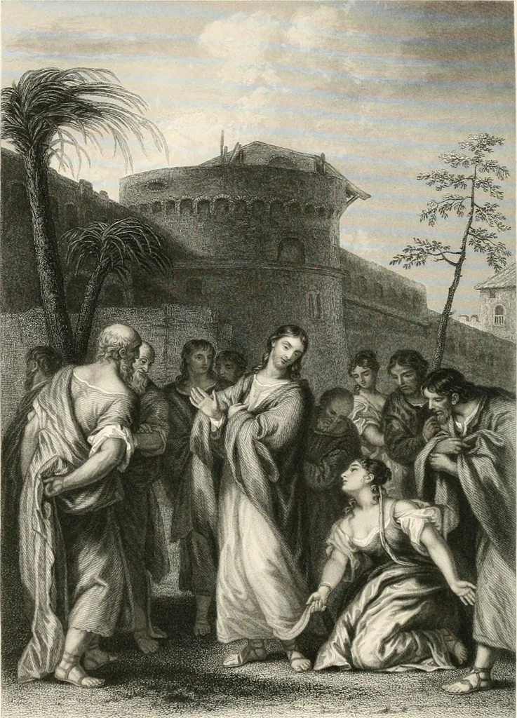 An illustration from Historic illustrations of the Bible : principally after the old masters, 1840, leaf 211