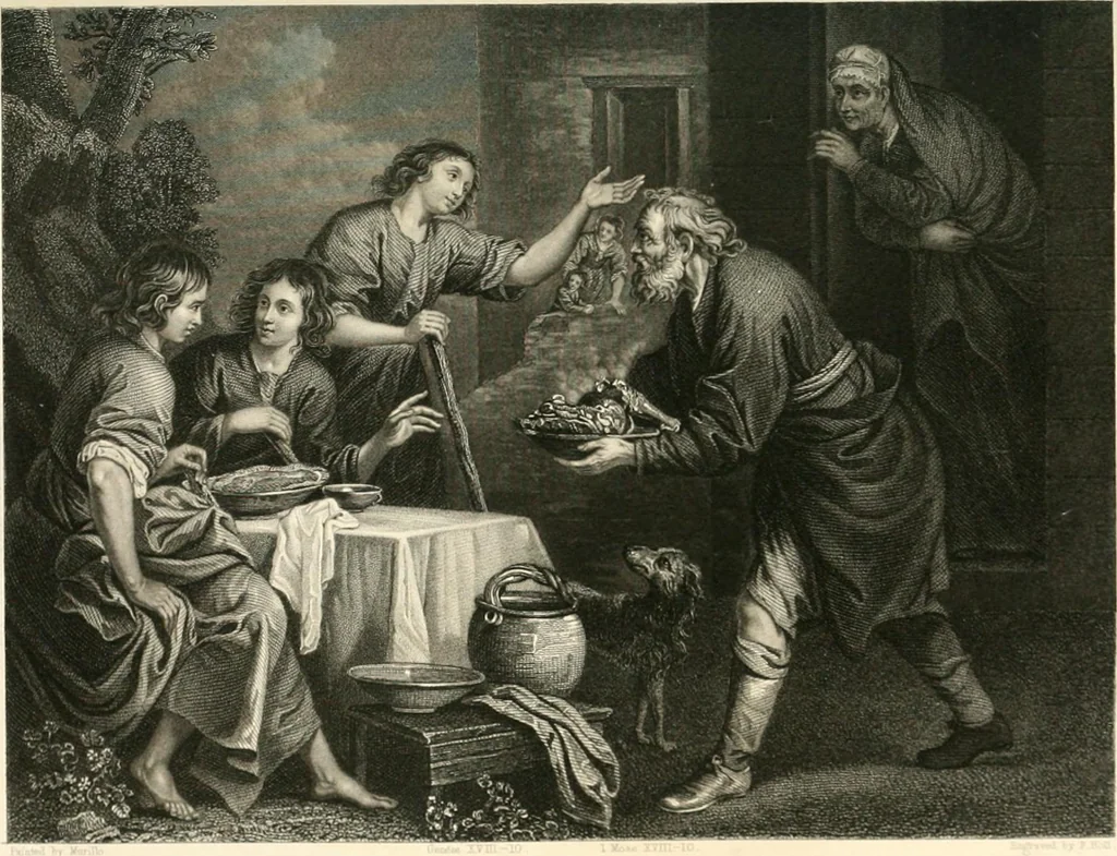 An illustration from Historic illustrations of the Bible : principally after the old masters, 1840, leaf 216