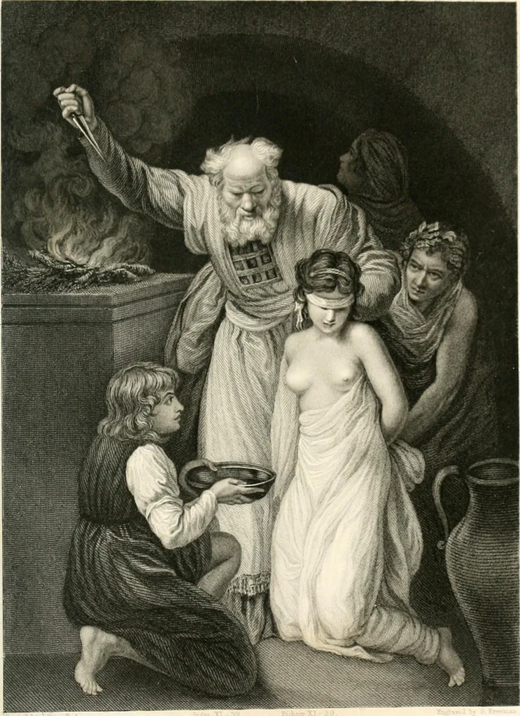 An illustration from Historic illustrations of the Bible : principally after the old masters, 1840, leaf 244