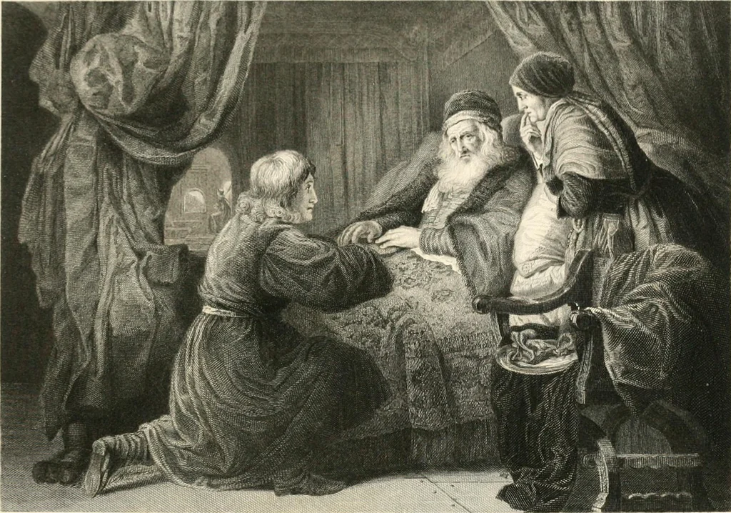 An illustration from Historic illustrations of the Bible : principally after the old masters, 1840, leaf 25