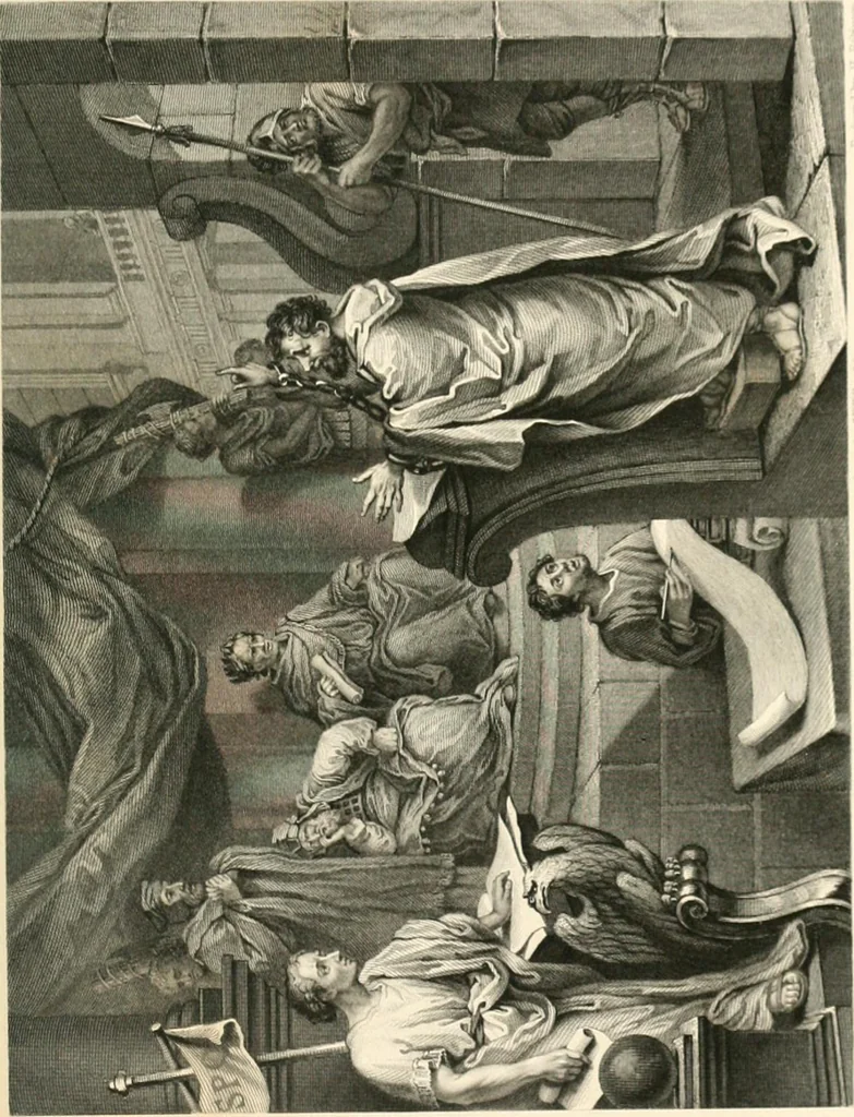 An illustration from Historic illustrations of the Bible : principally after the old masters, 1840, leaf 262