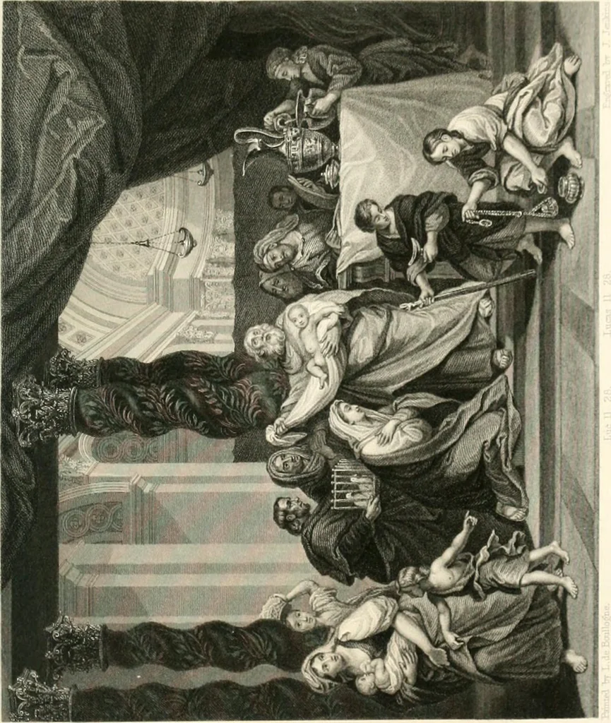 An illustration from Historic illustrations of the Bible : principally after the old masters, 1840, leaf 272