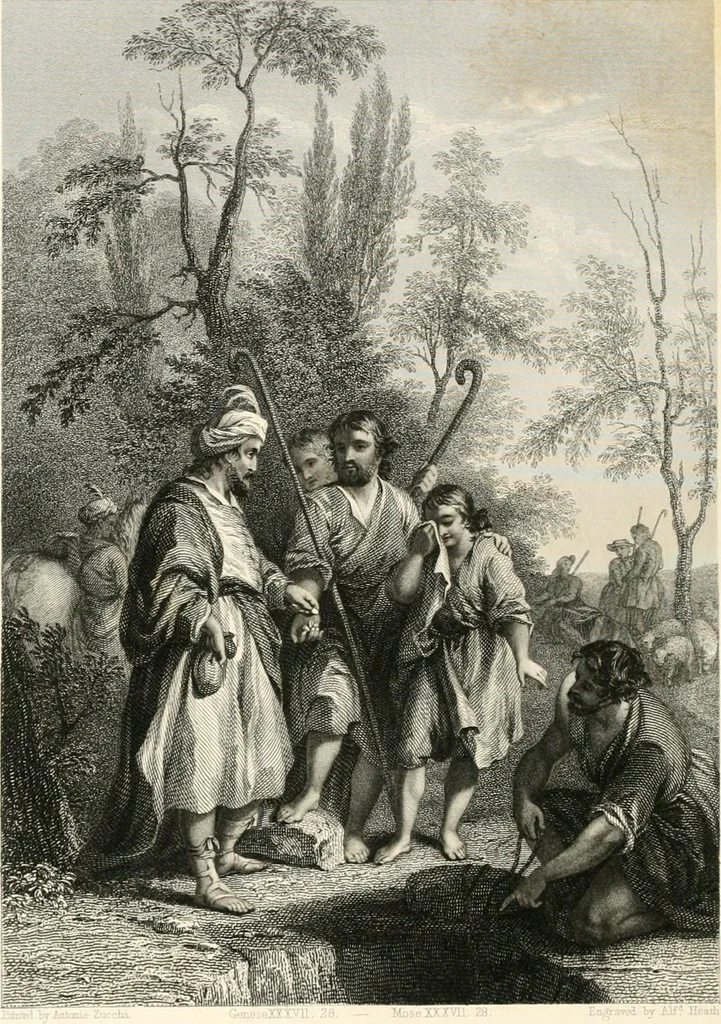 An illustration from Historic illustrations of the Bible : principally after the old masters, 1840, leaf 291