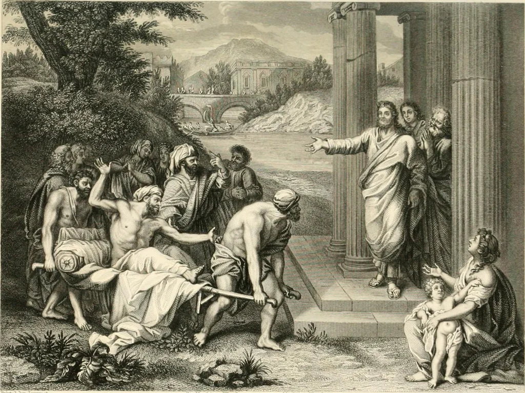 An illustration from Historic illustrations of the Bible : principally after the old masters, 1840, leaf 30