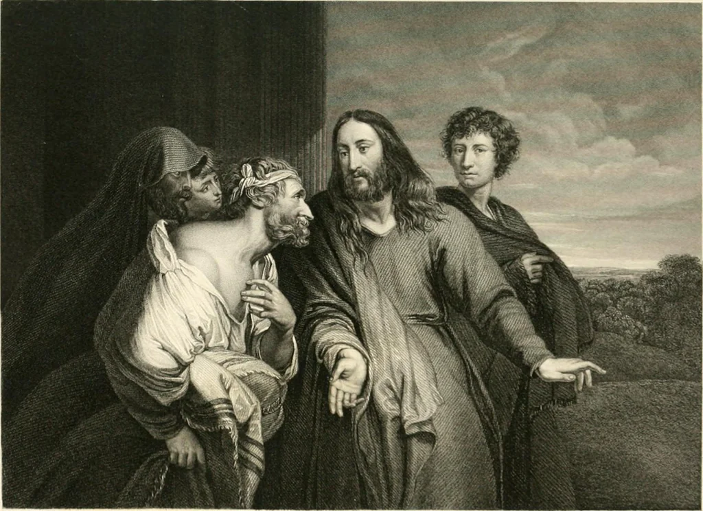 An illustration from Historic illustrations of the Bible : principally after the old masters, 1840, leaf 300