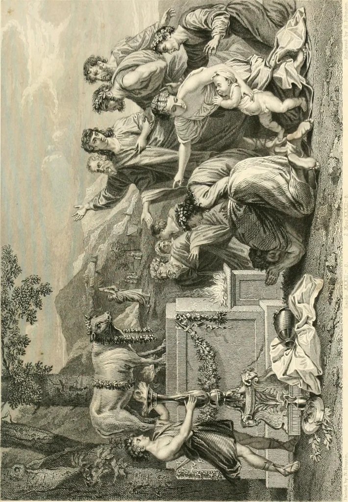 An illustration from Historic illustrations of the Bible : principally after the old masters, 1840, leaf 48