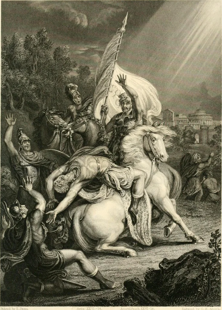 An illustration from Historic illustrations of the Bible : principally after the old masters, 1840, leaf 58