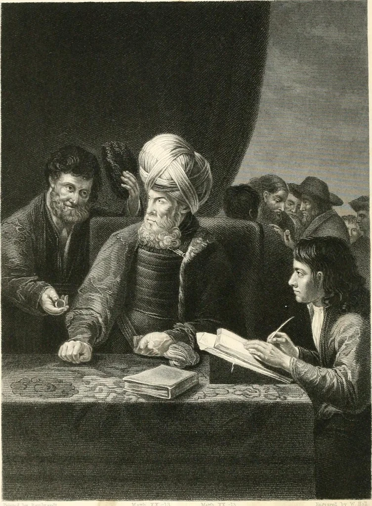 An illustration from Historic illustrations of the Bible : principally after the old masters, 1840, leaf 63
