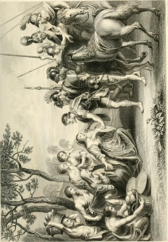 An illustration from Historic illustrations of the Bible : principally after the old masters, 1840, leaf 72