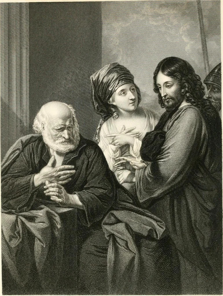 An illustration from Historic illustrations of the Bible : principally after the old masters, 1840, leaf 77