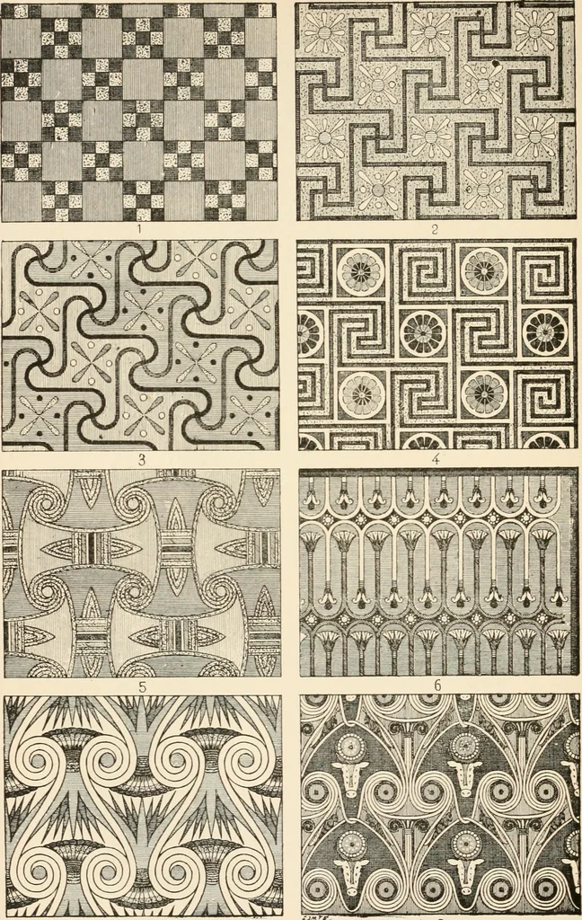 An illustration from Historic ornament : treatise on decorative art and architectural ornament, 1909, leaf 113
