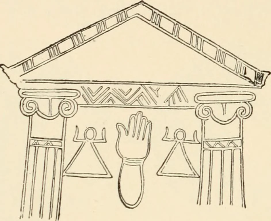 An illustration from Historic ornament : treatise on decorative art and architectural ornament, 1909, leaf 183