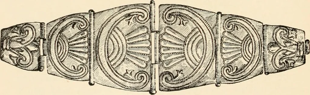 An illustration from Historic ornament : treatise on decorative art and architectural ornament, 1909, leaf 195