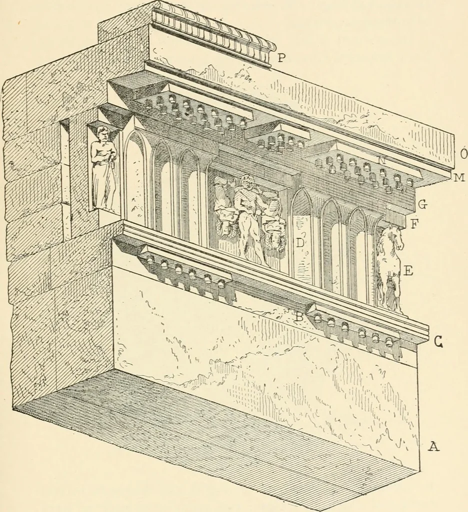 An illustration from Historic ornament : treatise on decorative art and architectural ornament, 1909, leaf 252