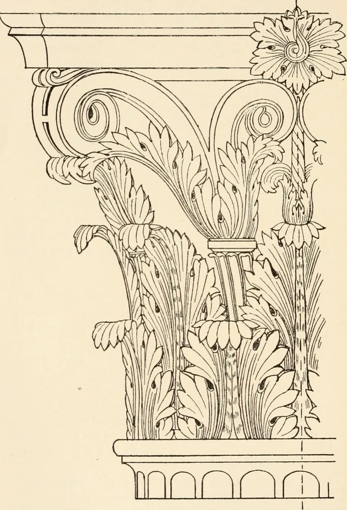 An illustration from Historic ornament : treatise on decorative art and architectural ornament, 1909, leaf 275
