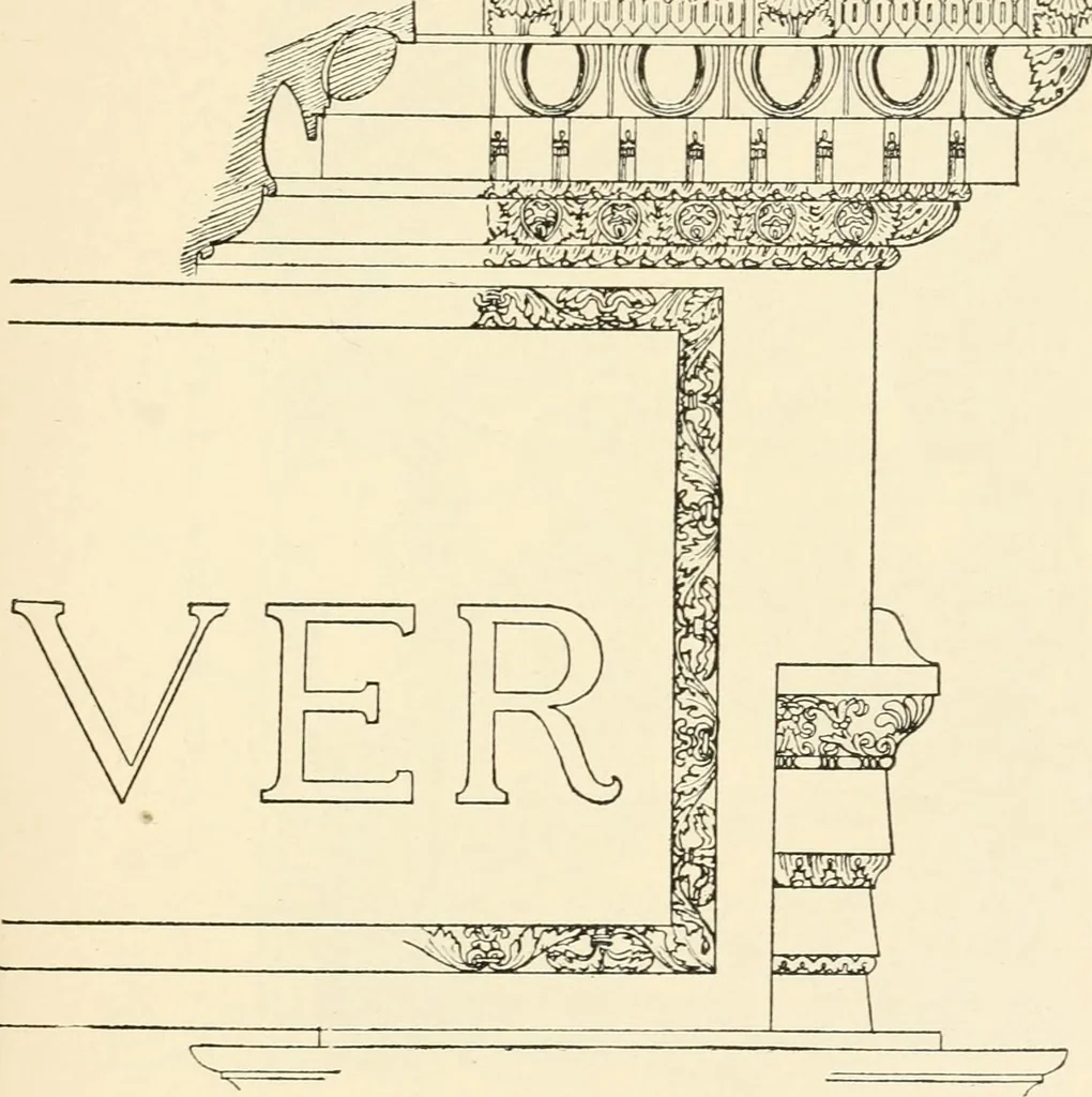 An illustration from Historic ornament : treatise on decorative art and architectural ornament, 1909, leaf 278
