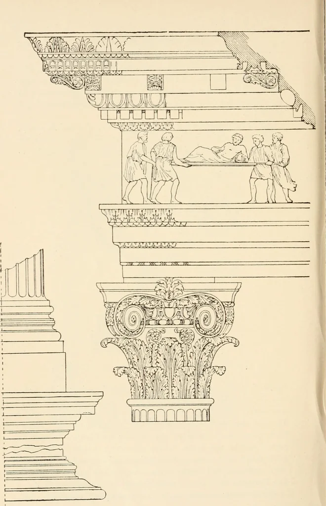 An illustration from Historic ornament : treatise on decorative art and architectural ornament, 1909, leaf 281