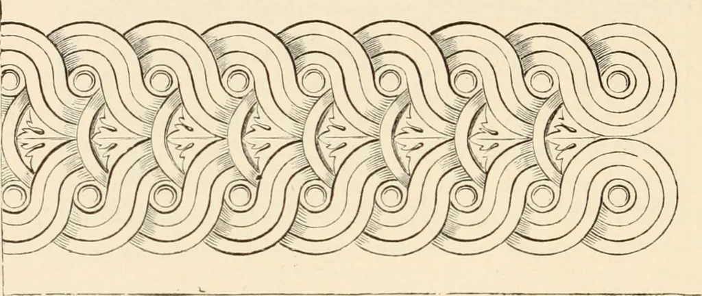 An illustration from Historic ornament : treatise on decorative art and architectural ornament, 1909, leaf 285