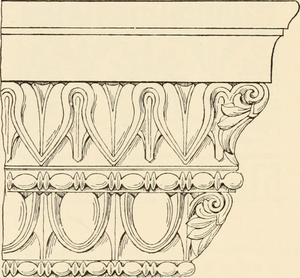 An illustration from Historic ornament : treatise on decorative art and architectural ornament, 1909, leaf 287