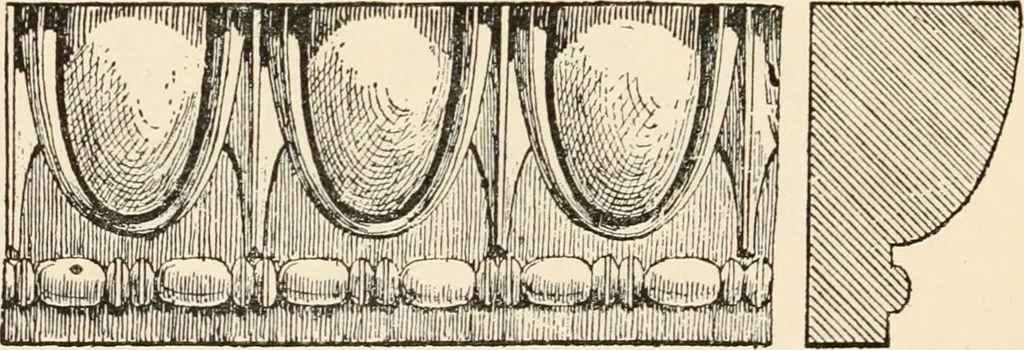 An illustration from Historic ornament : treatise on decorative art and architectural ornament, 1909, leaf 287