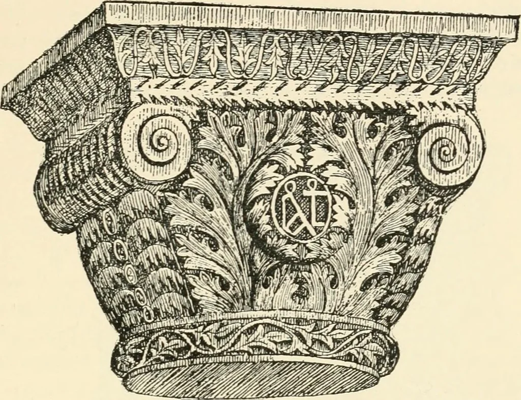 An illustration from Historic ornament : treatise on decorative art and architectural ornament, 1909, leaf 318