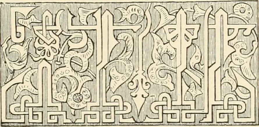 An illustration from Historic ornament : treatise on decorative art and architectural ornament, 1909, leaf 344
