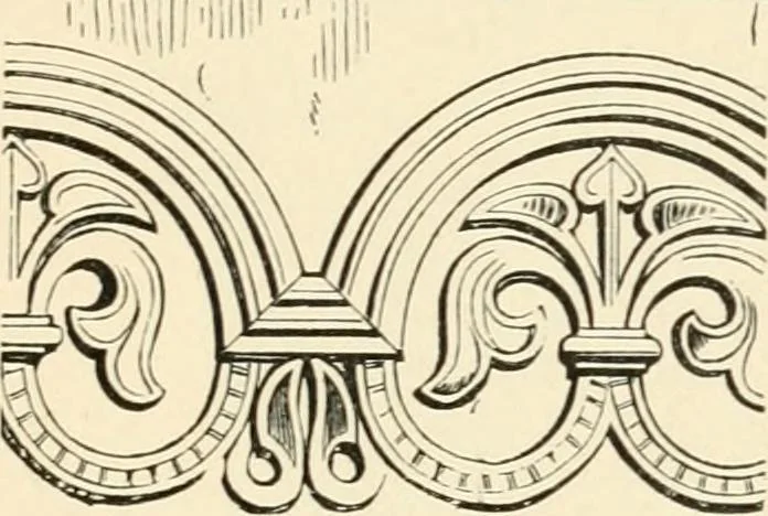 An illustration from Historic ornament : treatise on decorative art and architectural ornament, 1909, leaf 354