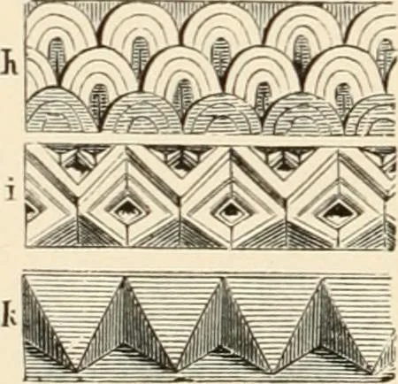 An illustration from Historic ornament : treatise on decorative art and architectural ornament, 1909, leaf 357