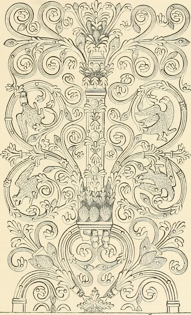 An illustration from Historic ornament : treatise on decorative art and architectural ornament, 1909, leaf 366