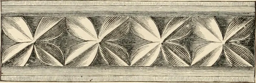 An illustration from Historic ornament : treatise on decorative art and architectural ornament, 1909, leaf 381