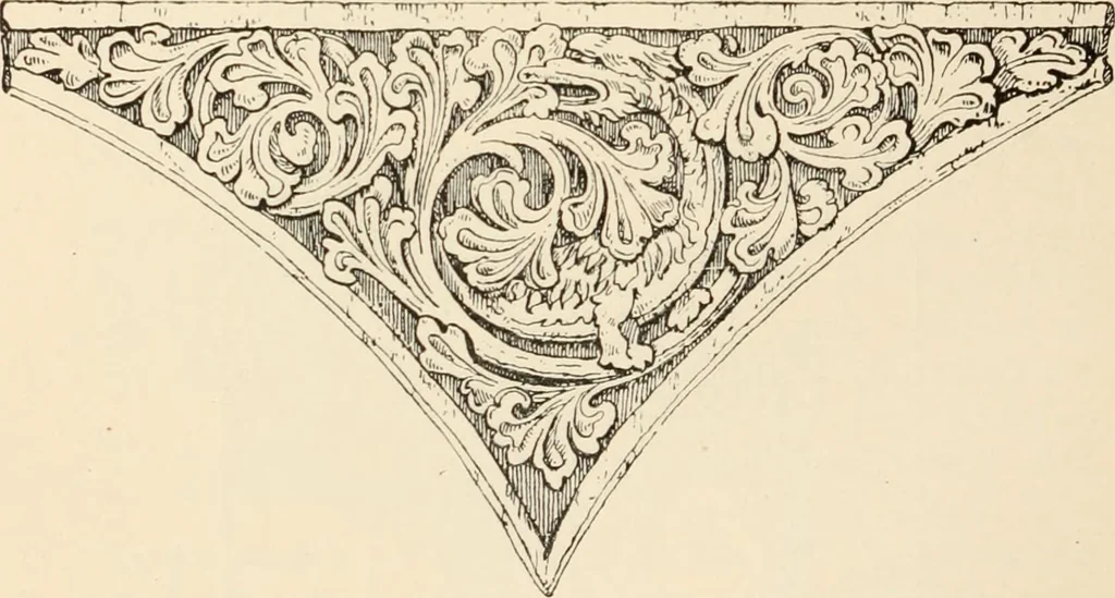 An illustration from Historic ornament : treatise on decorative art and architectural ornament, 1909, leaf 381