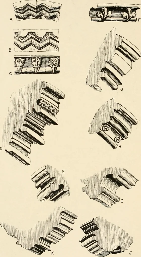 An illustration from Historic ornament : treatise on decorative art and architectural ornament, 1909, leaf 383