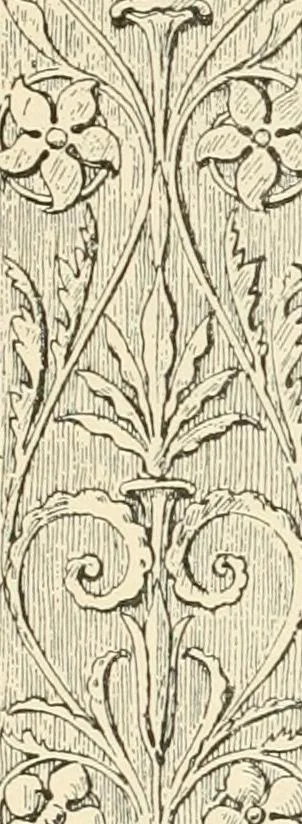 An illustration from Historic ornament : treatise on decorative art and architectural ornament, 1909, leaf 414