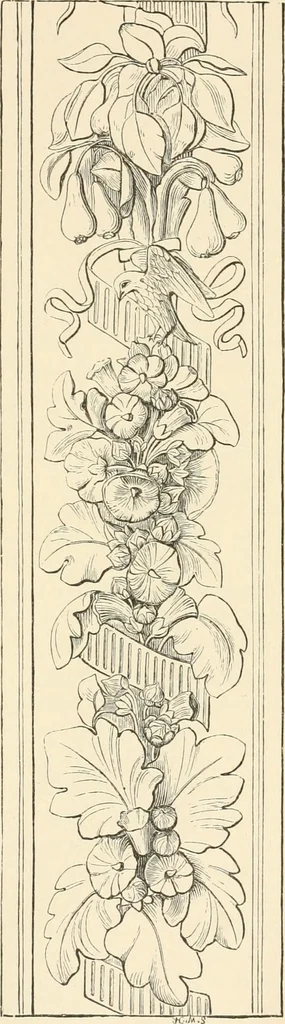 An illustration from Historic ornament : treatise on decorative art and architectural ornament, 1909, leaf 414