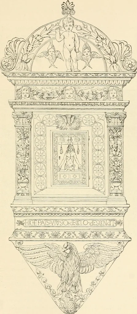 An illustration from Historic ornament : treatise on decorative art and architectural ornament, 1909, leaf 416