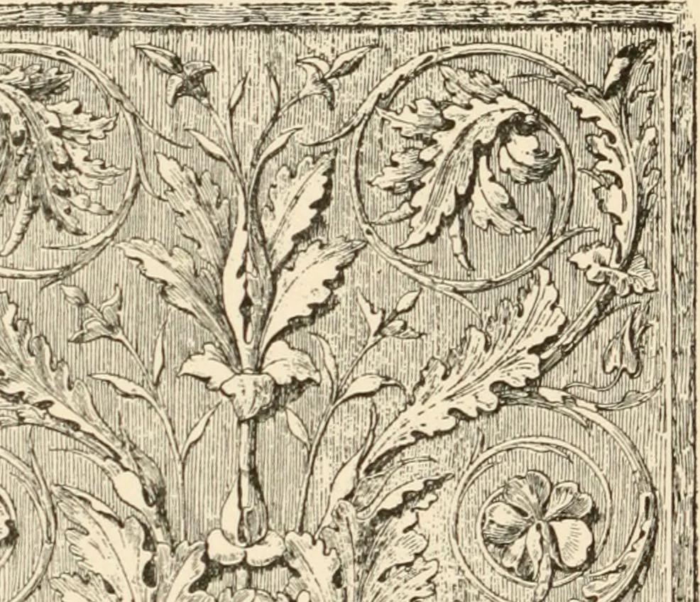 An illustration from Historic ornament : treatise on decorative art and architectural ornament, 1909, leaf 417