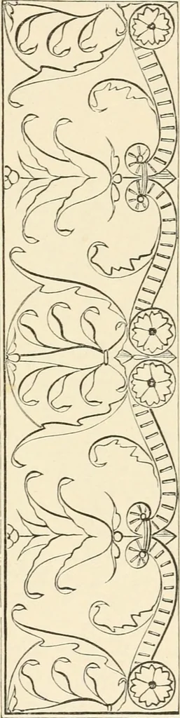 An illustration from Historic ornament : treatise on decorative art and architectural ornament, 1909, leaf 420