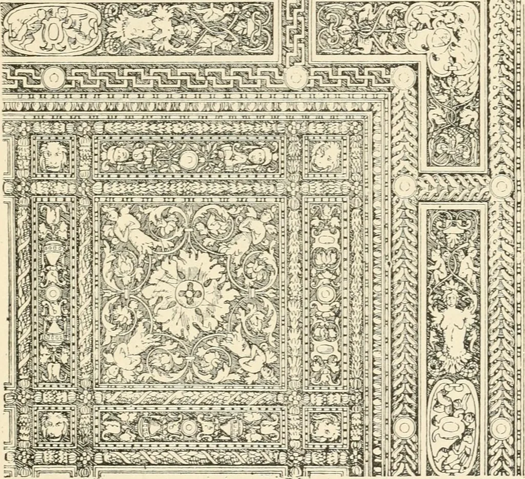 An illustration from Historic ornament : treatise on decorative art and architectural ornament, 1909, leaf 422
