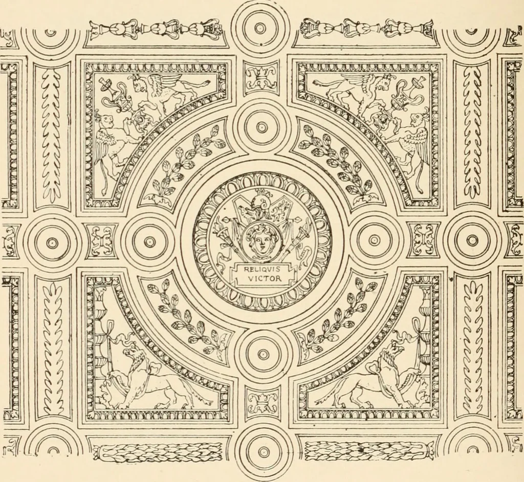 An illustration from Historic ornament : treatise on decorative art and architectural ornament, 1909, leaf 423