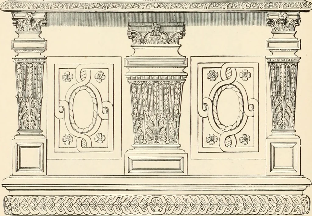 An illustration from Historic ornament : treatise on decorative art and architectural ornament, 1897, leaf 285