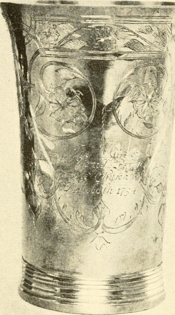 An illustration from Historic silver of the Colonies and its makers, 1917, leaf 101