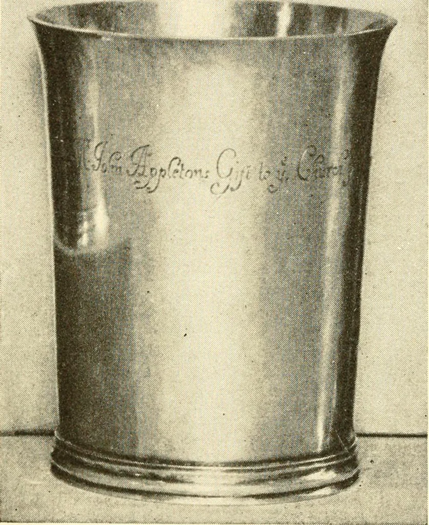 An illustration from Historic silver of the Colonies and its makers, 1917, leaf 105